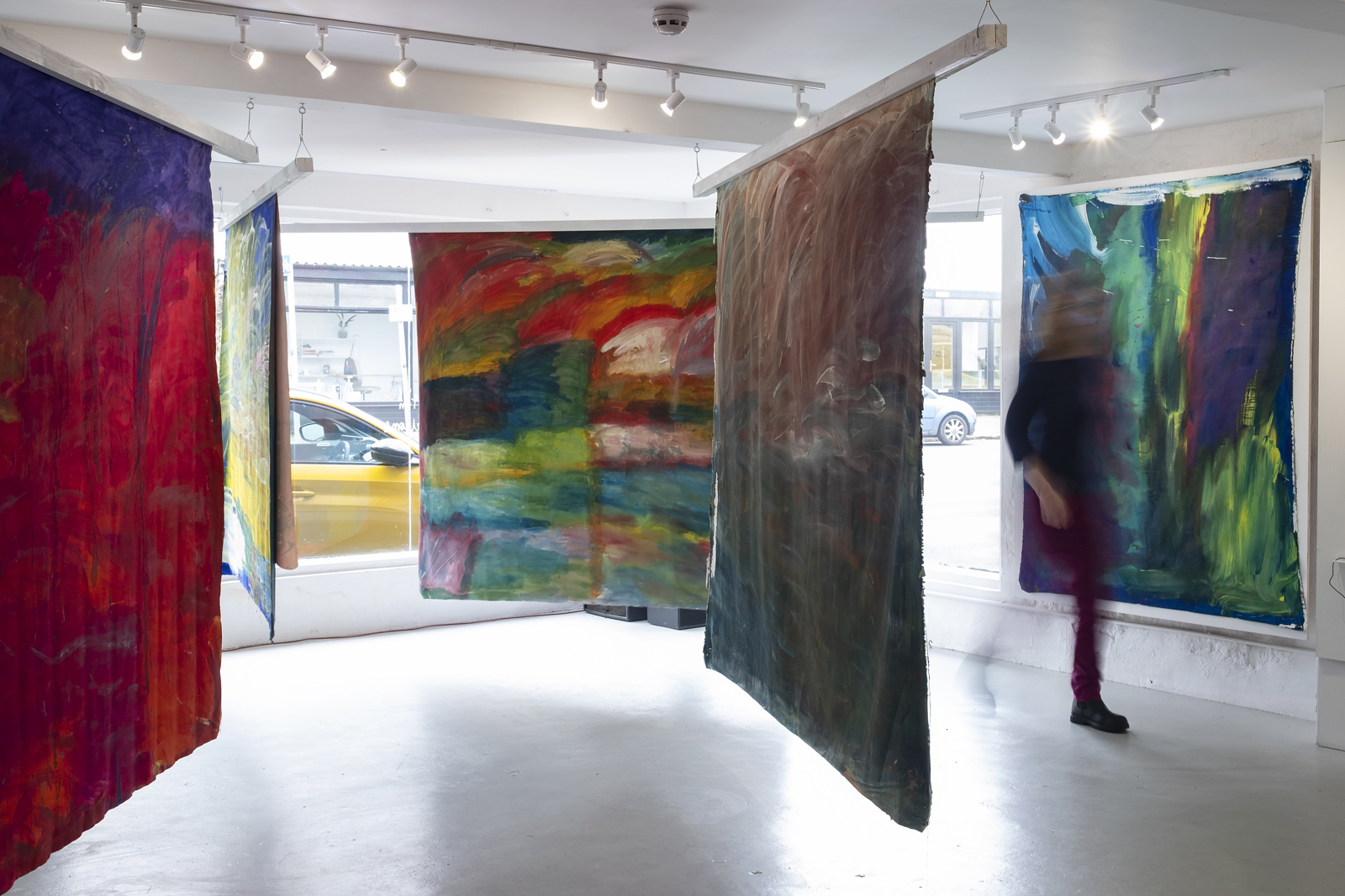 Paintings by Janet Holland at Grays Wharf gallery. Photo courtesy of Gavan Goulder